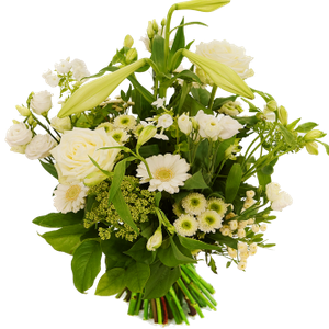 Speels boeket witte bloemen