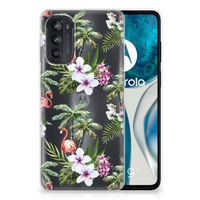 Motorola Moto G52/G82 TPU Hoesje Flamingo Palms