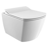 Creavit Design Ophang Wc Wit Zonder Sproeier(Bidet), Rimoff Verborgen Bevestiging