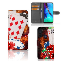 Motorola Moto G Pro Wallet Case met Pasjes Casino - thumbnail