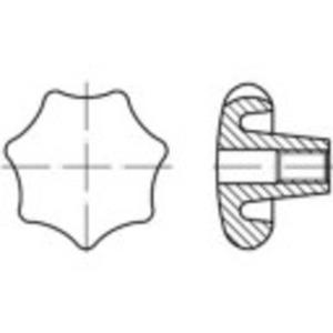 TOOLCRAFT 138252 Stergreep 10 mm Gietijzer 10 stuk(s)