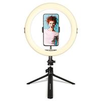 AgfaPhoto Ring Light Realiview ARL11 LED met statief - licht voor telefoon, foto's, selfies, video's, YouTube, make-up, TikTok