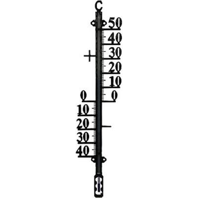 Talen Tools - Buitenthermometer - Metaal - Min/Max - 38 cm - Zwart