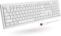 Macally QKEY-US, USB-A Extendend toetsenbord met 105 toets en numpad voor Mac, Amerikaanse QWERTY-indeling