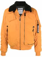 Moschino veste bomber à logo - Orange - thumbnail