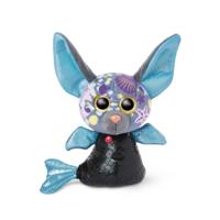 Nici knuffel Glubschis junior 15 cm pluche blauw/zwart