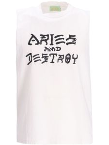 Aries débardeur Vintage Aries and Destroy - Blanc