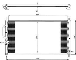 Condensor, airconditioning 35627