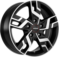 RONAL R64 Mat zwart gepolijst