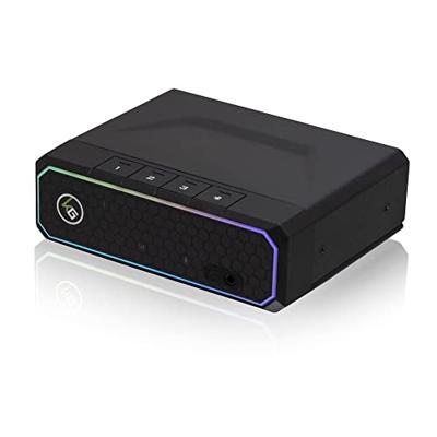 IOGEAR Keymander Nexus Gaming KVM-switch 3 consoles of pc's delen toetsenbordmuis en één monitor HDMI 4K@60Hz ingebouwde gaming-DAC 3,5 mm audio aanpasbare RGB-verlichting USB 3.0 gegevensoverdracht