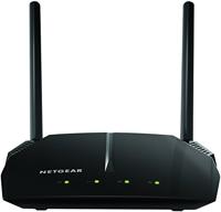NETGEAR R6120 draadloze router AC1200 (dual-band, tot 1200 Mbps, dekking tot 90 m² en 20 apparaten, gratis Nighthawk-app, 4 10/100 Fast Ethernet-poorten en 1 USB 2.0-poort)