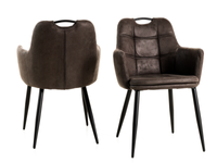 Set van 2 stoelen COMFY antraciet - thumbnail