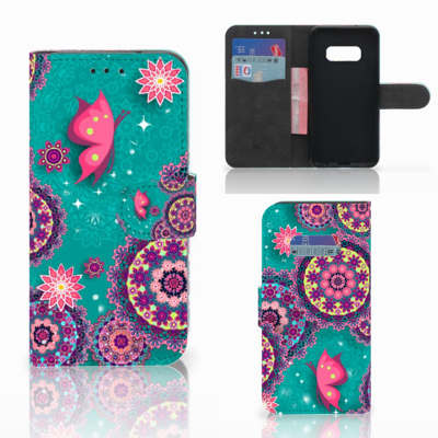 Samsung Galaxy S10e Hoesje Cirkels en Vlinders Samsung Galaxy S10e Hoesje Cirkels en Vlinders