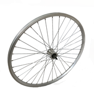 Voorwiel 28 x 1 3/8 Nexus (voor Rollerbrakes) zilveren alu hoge velg