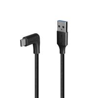 Lindy 0,5 m USB 3.2 Type-A naar rechtshoekige USB-C-kabel, 10 Gbps