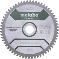 METABO 628666000 - Hoja de sierra Multi Cut Classic 254x30 mm dient 60 FZ/TZ 5°neg/B