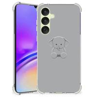 Samsung Galaxy A35 Stevig Bumper Hoesje Grijs Baby Olifant - thumbnail