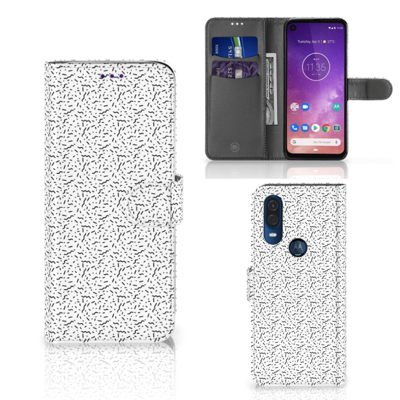 Motorola One Vision Telefoon Hoesje Stripes Dots Motorola One Vision Telefoon Hoesje Stripes Dots