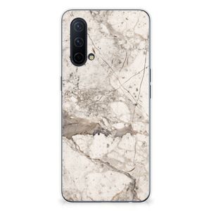 OnePlus Nord CE 5G TPU Siliconen Hoesje Marmer Beige