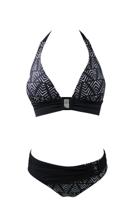 Lentiggini Black meets White Halter Bikini Dames