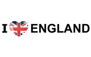 Landen sticker I Love England   -