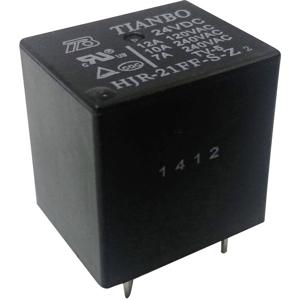 Tianbo Electronics HJR-21FF-S-Z 24VDC Printrelais 24 V/DC 15 A 1x wisselcontact 1 stuk(s)