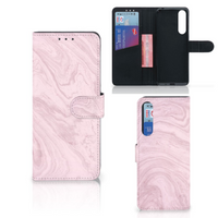 Sony Xperia 1 II Bookcase Marble Pink - Origineel Cadeau Vriendin - thumbnail