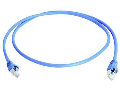 Telegärtner 100009126 RJ45 Netwerkkabel, patchkabel CAT 6A S/FTP 15.00 m Blauw Vlambestendig, Snagless, Pair afscherming, Afgeschermd (dubbel), Halogeenvrij,