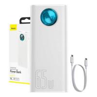 Baseus Amblight Digital Display Quick Charge Power Bank 30000mAh/65W - 4xUSB, USB-C - Wit - thumbnail