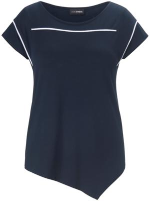 Shirt aangeknipte korte mouwen Van Doris Streich blauw Shirt aangeknipte korte mouwen Van Doris Streich blauw