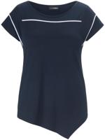 Shirt aangeknipte korte mouwen Van Doris Streich blauw