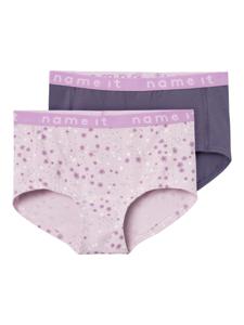 Name It Name It Meisjes Slip Onderbroek NKFHIPSTER Roze/Paars 2-Pack