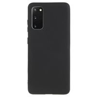 Anti-Vingerafdruk Mat Samsung Galaxy S20 TPU Hoesje - Zwart