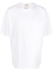 Ten C t-shirt en coton à poche poitrine - Blanc