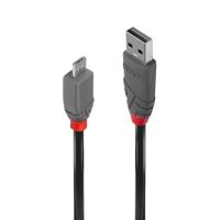 LINDY 36730 0,2 m USB 2.0 Type A naar Micro-B kabel, antraciet