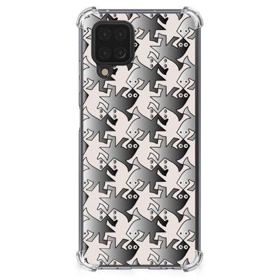 Samsung Galaxy A12 Case Anti-shock Salamander Grey