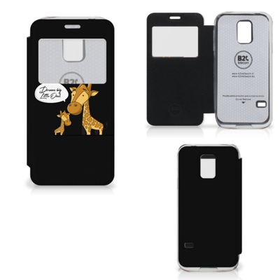 Samsung Galaxy S5 Mini Leuk Hoesje Giraffe