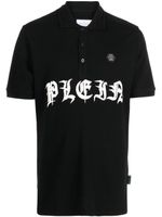 Philipp Plein polo à logo imprimé - Noir - thumbnail