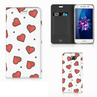 Huawei Y5 2 | Y6 Compact Hoesje met Magneet Hearts