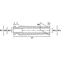 HellermannTyton HV2206 PVC-FR BK 500 Knikbeschermingstule Klem-Ø (max.): 5.6 mm PVC Zwart 1 stuk(s) - thumbnail