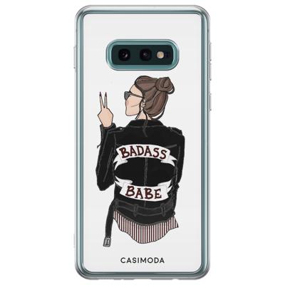 Samsung Galaxy S10e siliconen hoesje - Badass babe