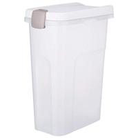 TRIXIE 24667 ton, luchtdicht afsluitbaar, kunststof, 25 l/24 × 51 × 39 cm, transparant-we