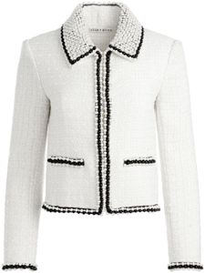 alice + olivia veste Kidman en tweed - Blanc