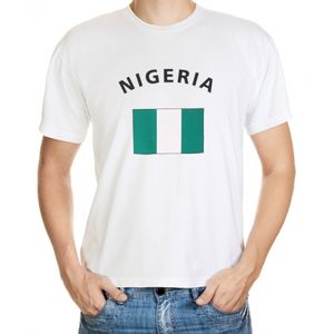 T-shirts met vlag Nigeria