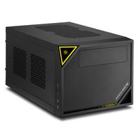 Sharkoon SHARK ZONE C10 PC-behuizing Zwart, Geel - thumbnail
