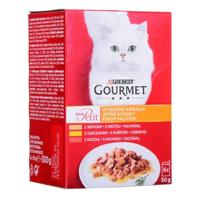 Purina Gourmet kattenvoer kip Turkije eend 6 x 50g