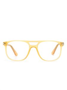 Persol lunettes de vue à monture translucide - Jaune