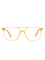 Persol lunettes de vue à monture translucide - Jaune