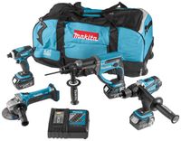 Makita DLX4017 Startset met 4 18V Li-ion machines | 3 accu&apos;s - DLX4017 - thumbnail