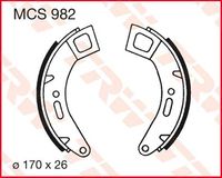 TRW Remschoenen, remblokken en voor de moto, MCS982